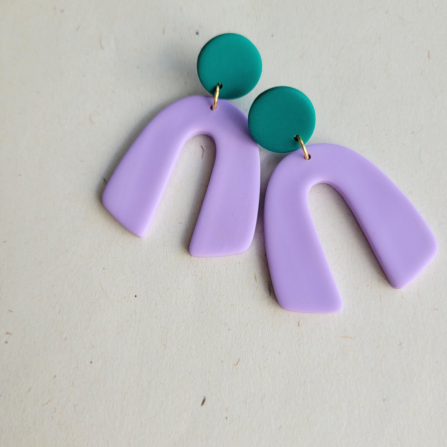 Statement-Ohrringe Colourblocking