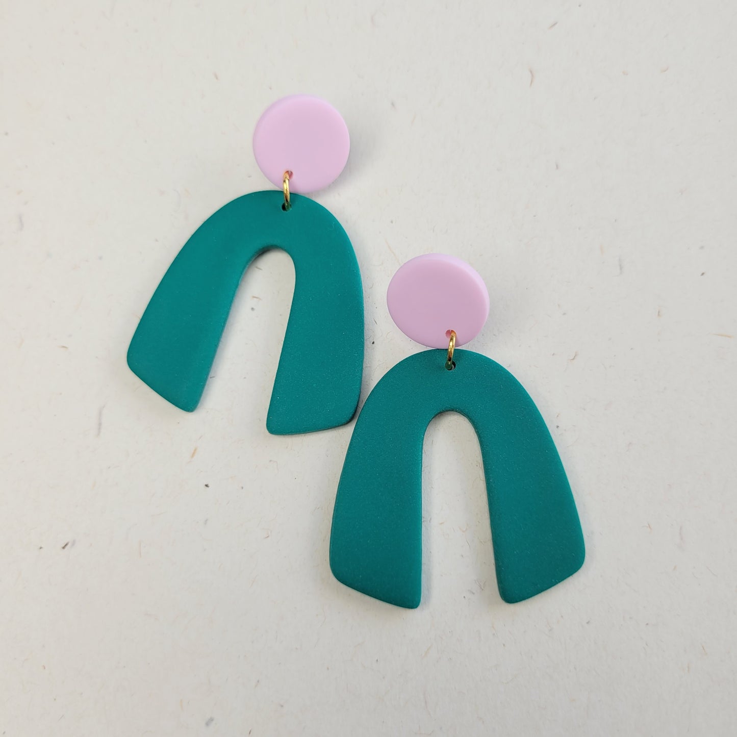 Statement-Ohrringe Colourblocking