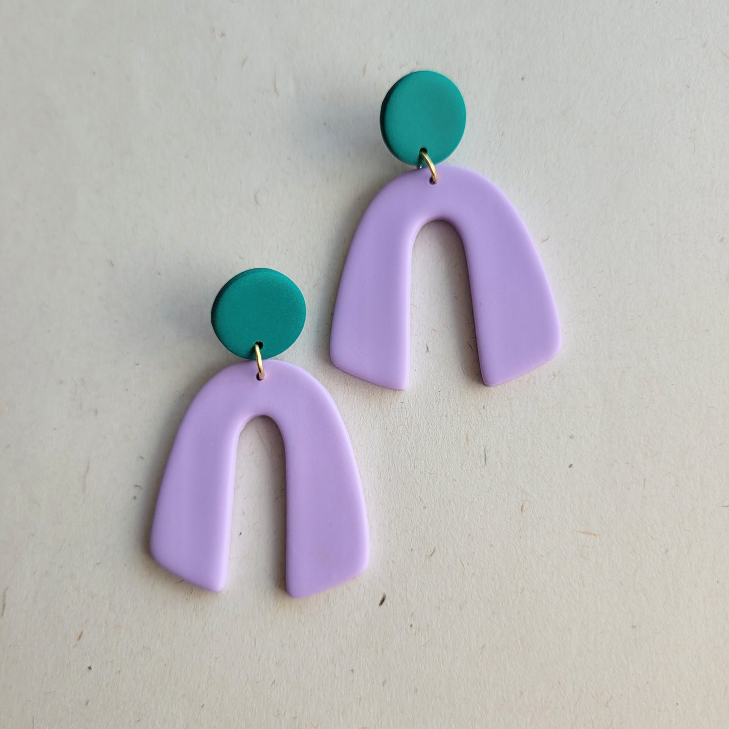 Statement-Ohrringe Colourblocking