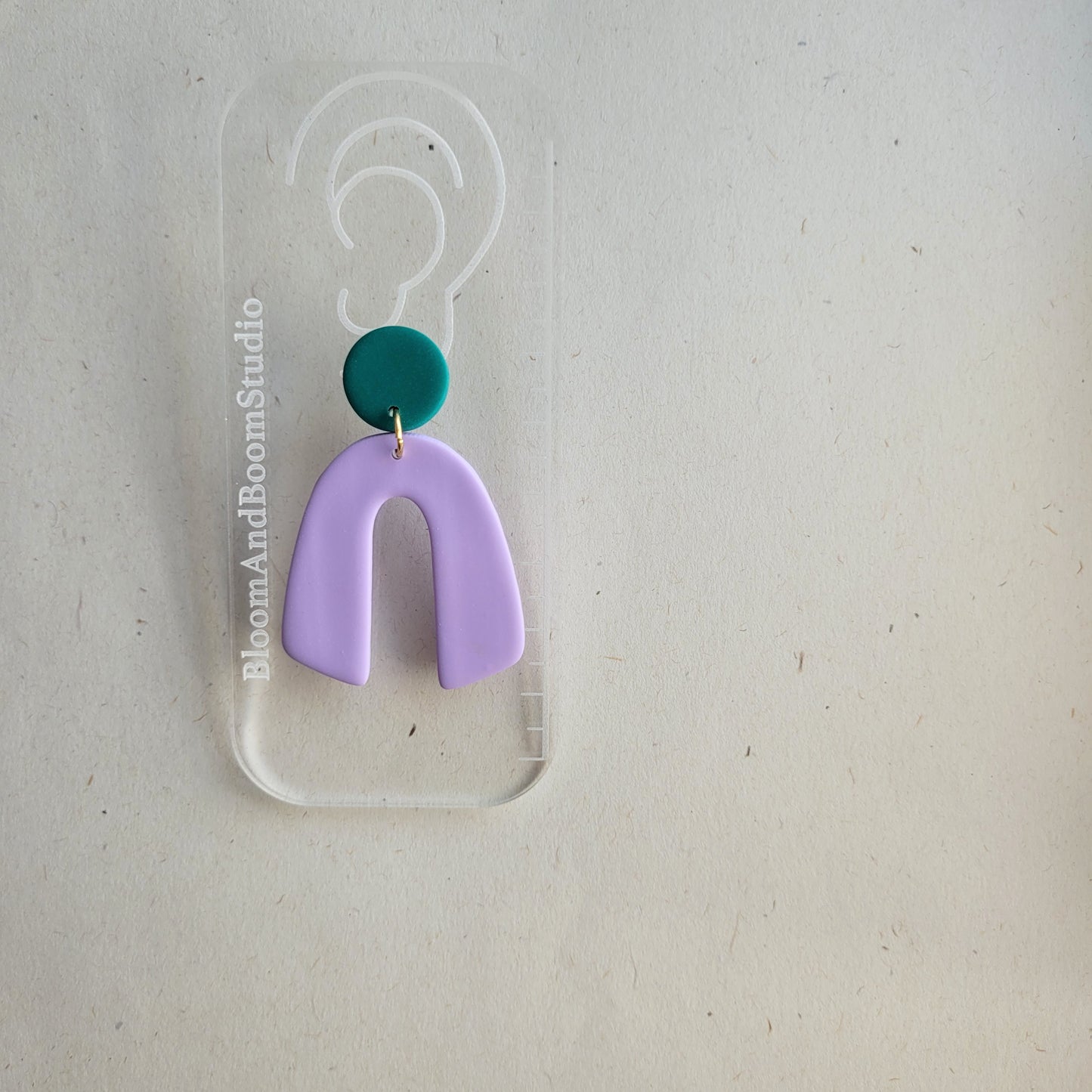 Statement-Ohrringe Colourblocking
