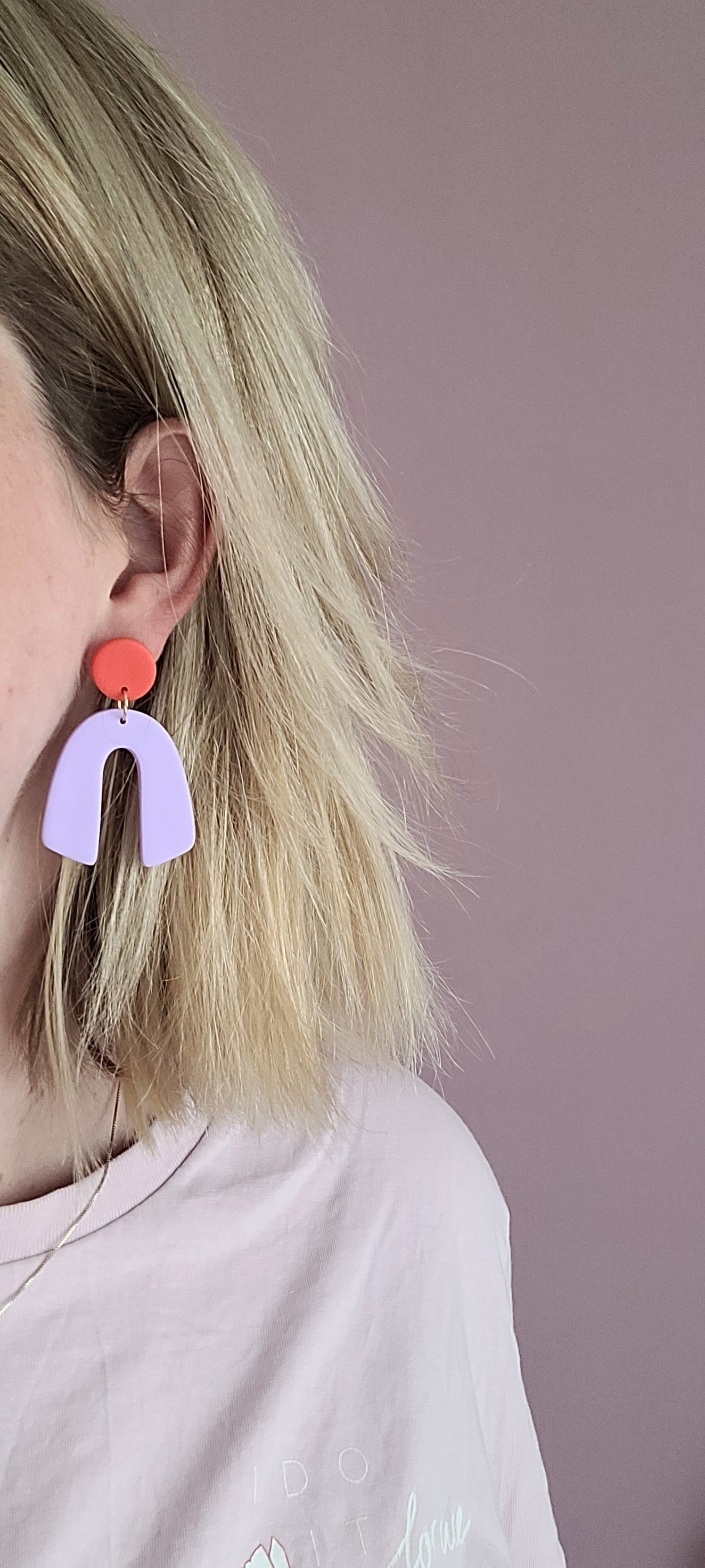 Statement-Ohrringe Colourblocking