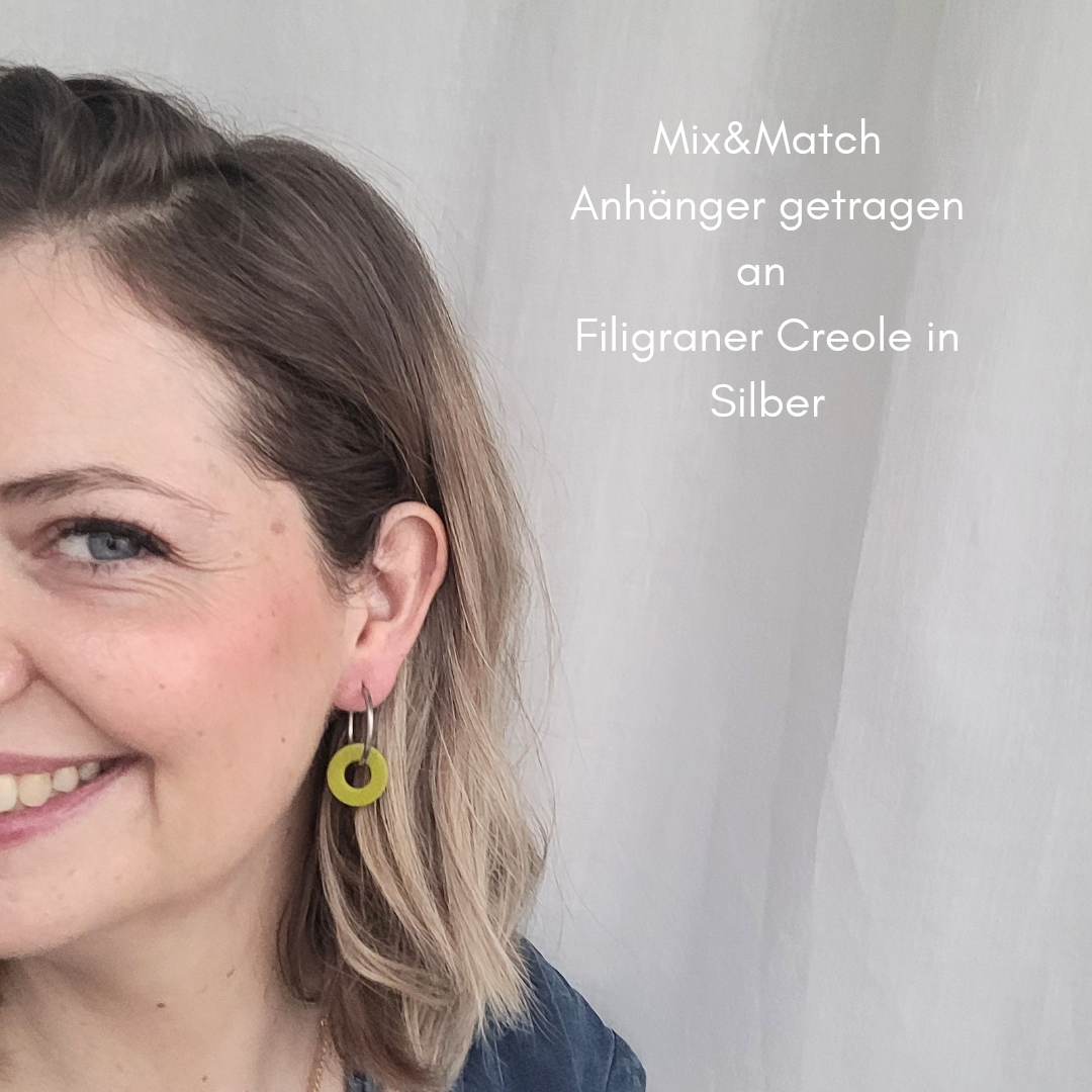 Mix&Match Anhänger – Runde Eleganz in Olive!