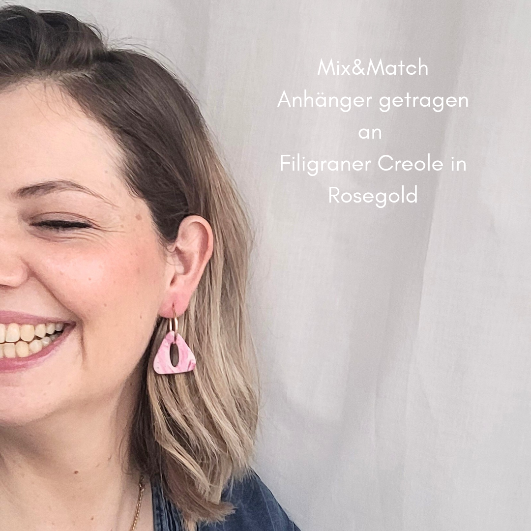 Mix & Match Wechselanhänger – Dreiecksform in Marmor-Optik