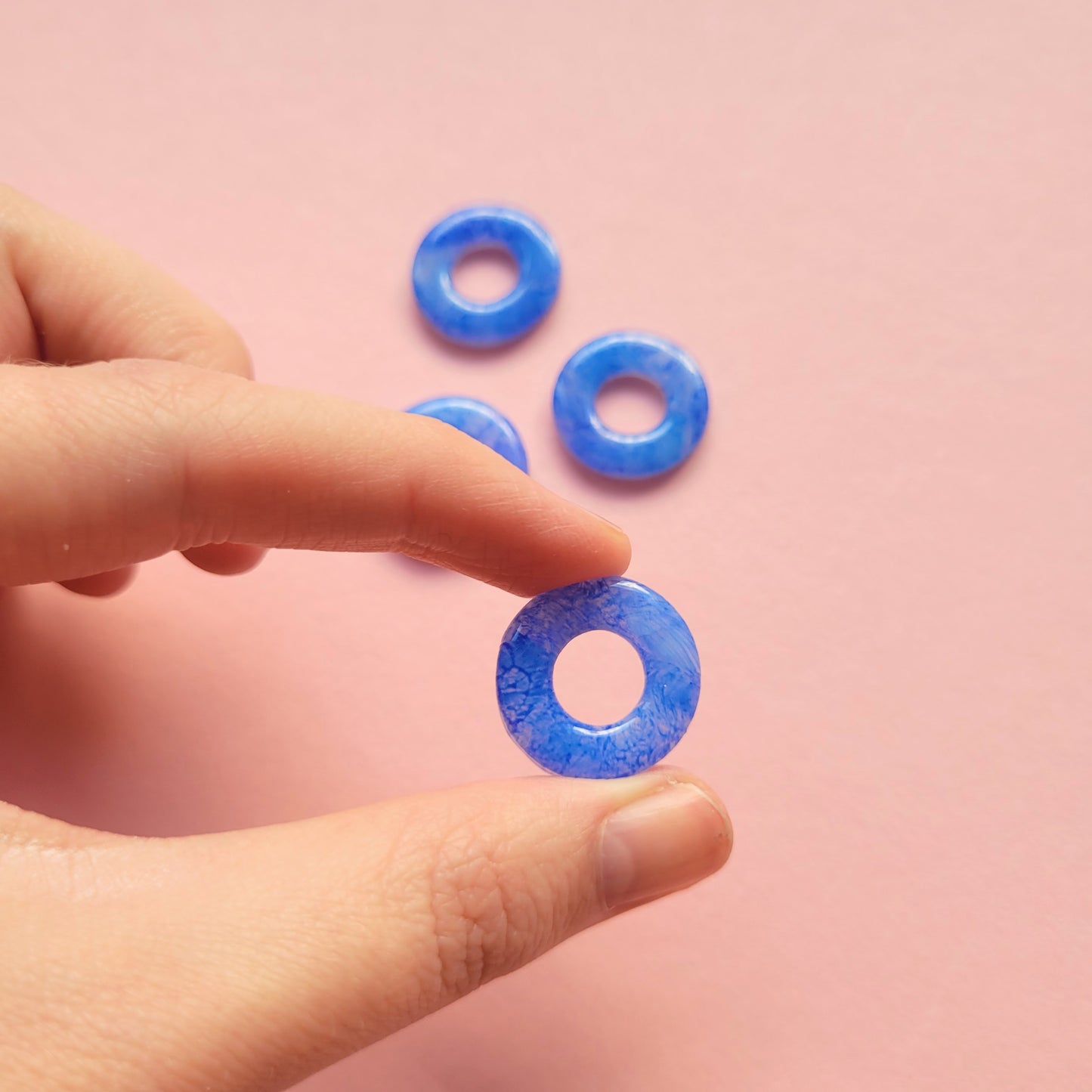 Mix&Match Anhänger für Creolen in Blau