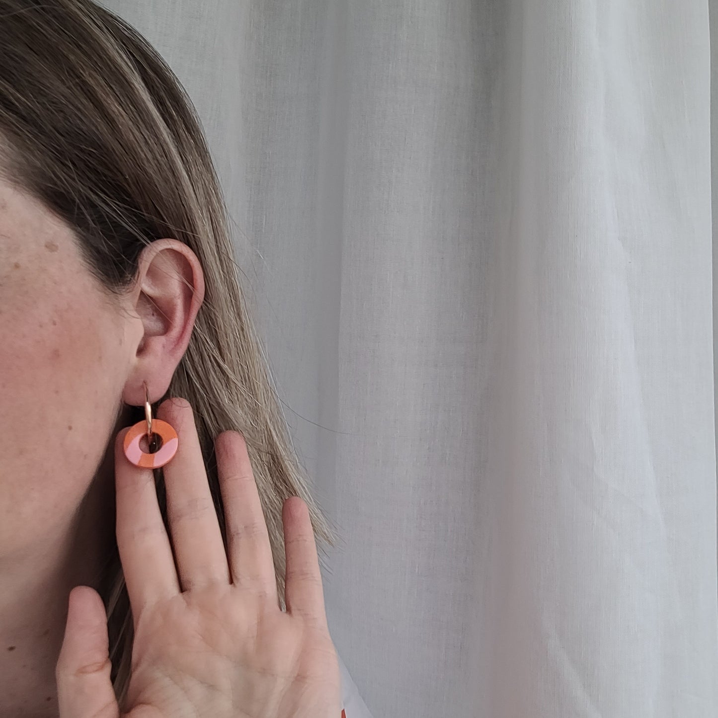 Wechselanhänger „Pink & Orange Pop“