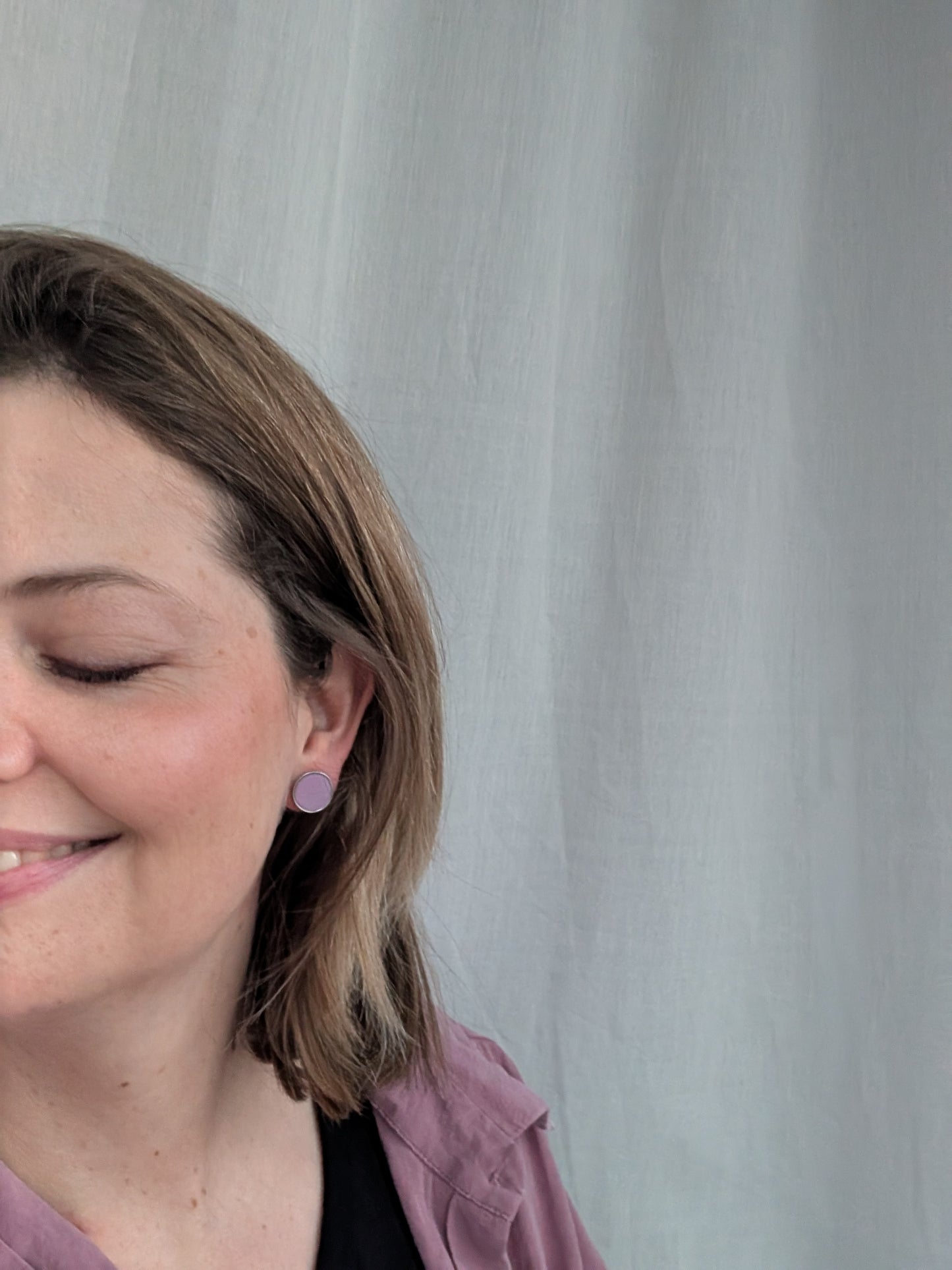 Edle Ohrstecker in Silber und Rosa