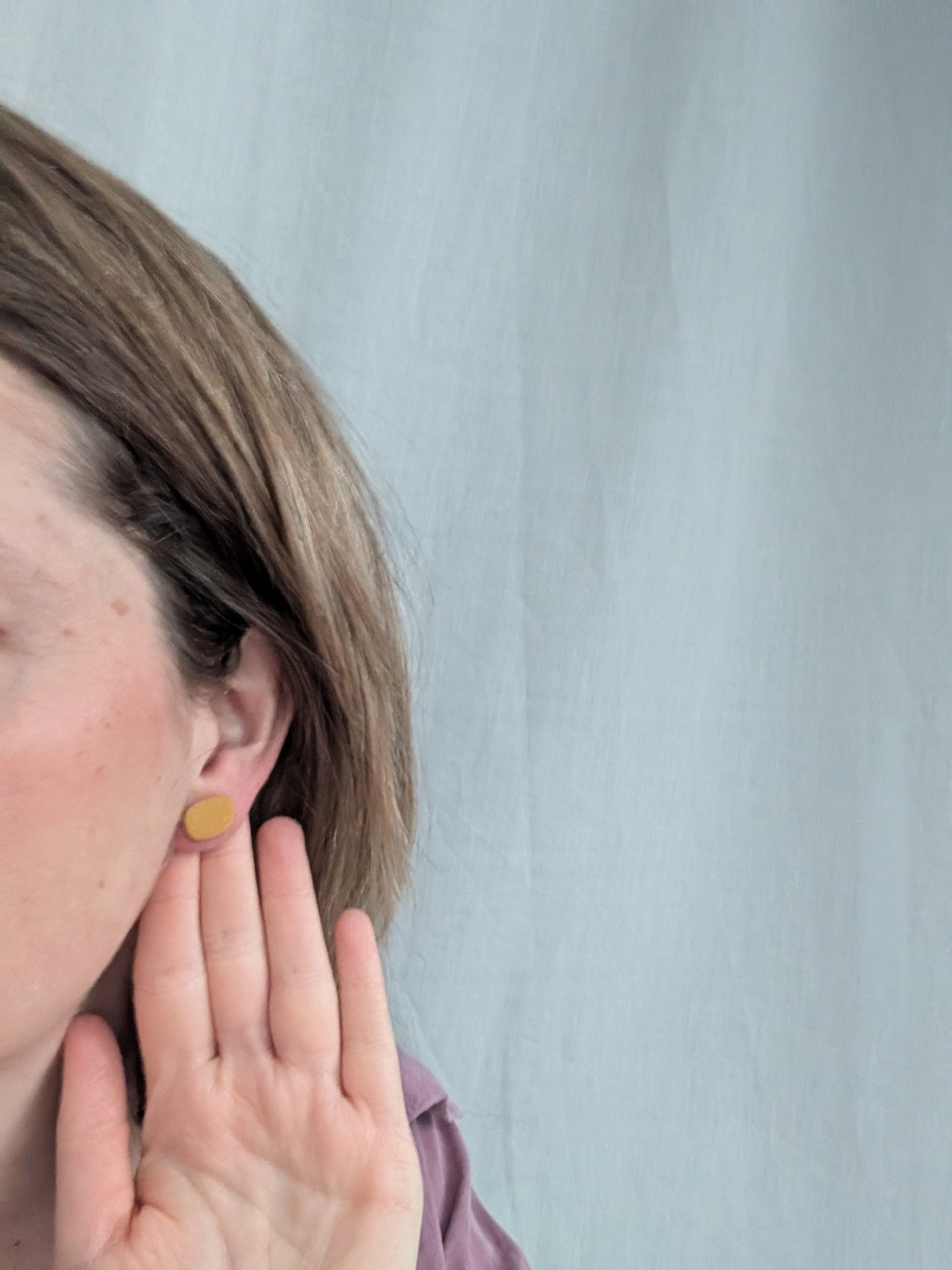 Senfgelber Ohrstecker