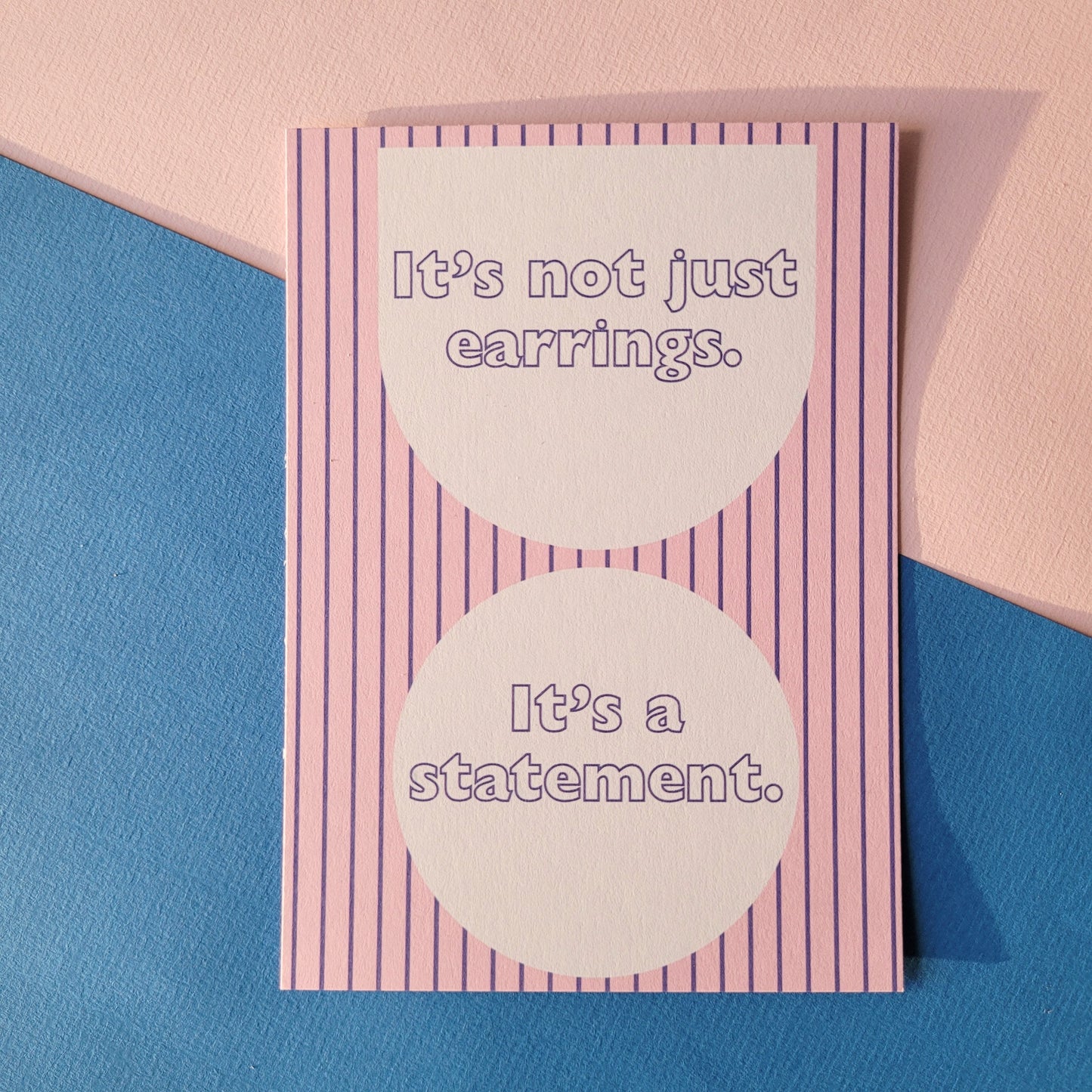 Postkarte "It`s a statement"