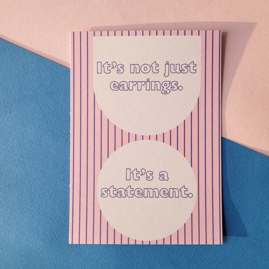Postkarte "It`s a statement"