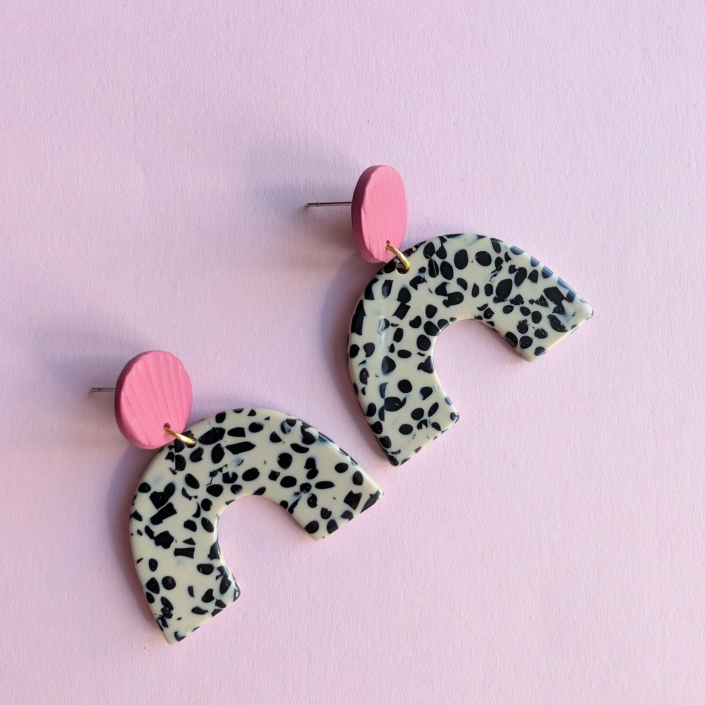 Statement Ohrringe Leo mit Kobaltblau oder Bordeaux